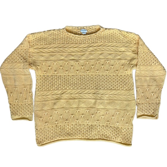 Neiman Marcus Sweaters Vintage Neiman Marcus Yellow Chunky Sweater
